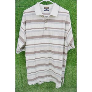 Coach 100% Cotton Vintage Striped Polo - Men's Size L
